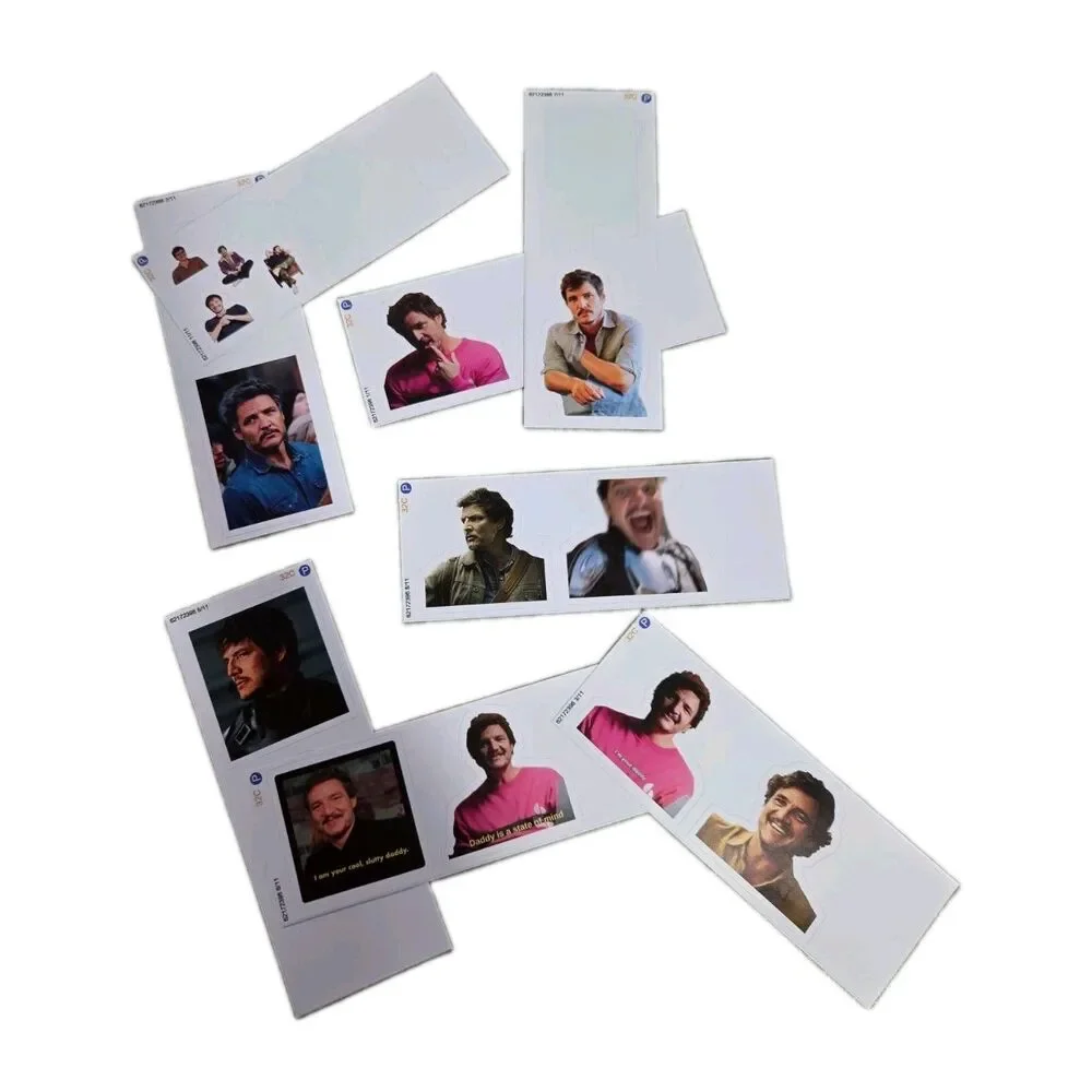 Pedro Pascal Sticker Pack Lot of 14 Vinyl Decal Meme TV Movie Character Assorted